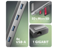 Axagon HMC-10HLS USB-C 5Gbps LONGER 9in1 hub - 1485450 - zdjęcie 2